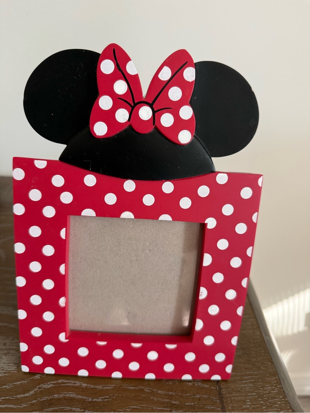 Disney Store Minnie Mouse Sweetheart Polka Dot 4x4 Photo Frame